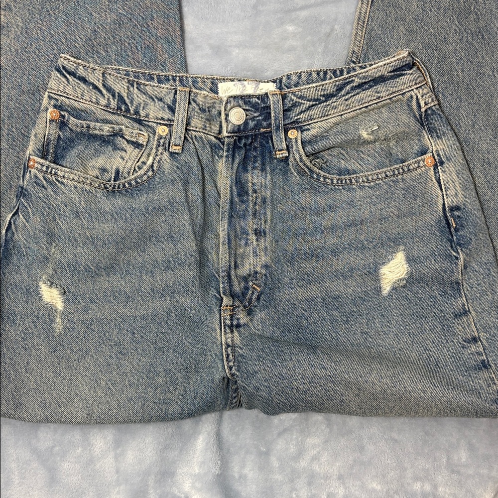 Free People We The Free Fast Times High Rise Mom Jeans - Picture 5 of 10